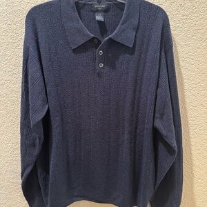 Dockers Collar Navy Sweater